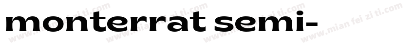 monterrat semi字体转换